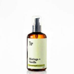moringa + vanilla body oil